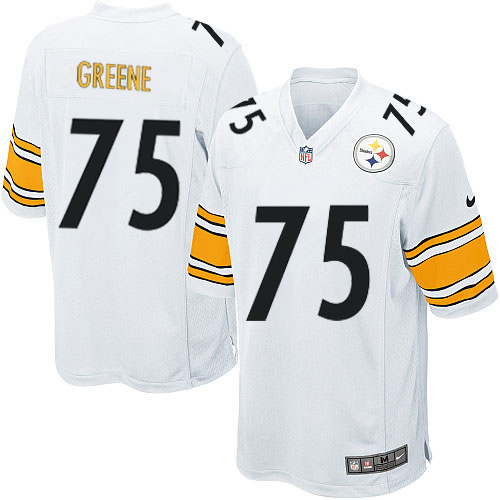 Men's Nike Pittsburgh Steelers #75 Joe Greene Game White NFL Jersey