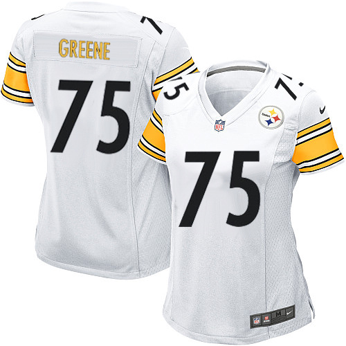 Women's Nike Pittsburgh Steelers #75 Joe Greene Game White NFL Jersey