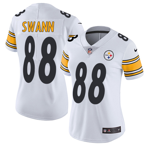 Women's Nike Pittsburgh Steelers #88 Lynn Swann White Vapor Untouchable Limited Player NFL Jersey