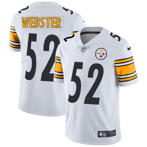 Men's Nike Pittsburgh Steelers #52 Mike Webster White Vapor Untouchable Limited Player NFL Jersey