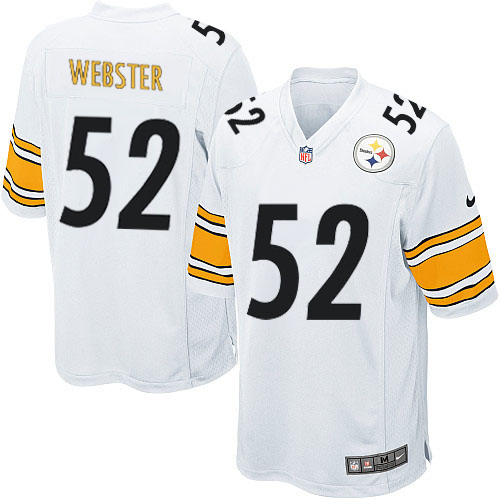 Men's Nike Pittsburgh Steelers #52 Mike Webster Game White NFL Jersey