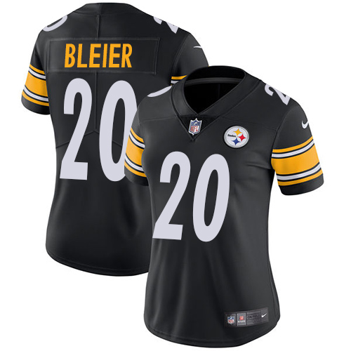 Women's Nike Pittsburgh Steelers #20 Rocky Bleier Black Team Color Vapor Untouchable Limited Player NFL Jersey