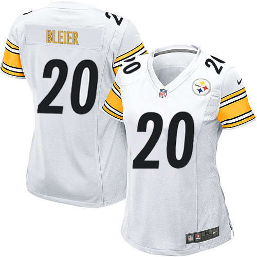 Women's Nike Pittsburgh Steelers #20 Rocky Bleier Game White NFL Jersey