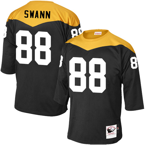 Men's Mitchell and Ness Pittsburgh Steelers #88 Lynn Swann Elite Black 1967 Home Throwback NFL Jersey