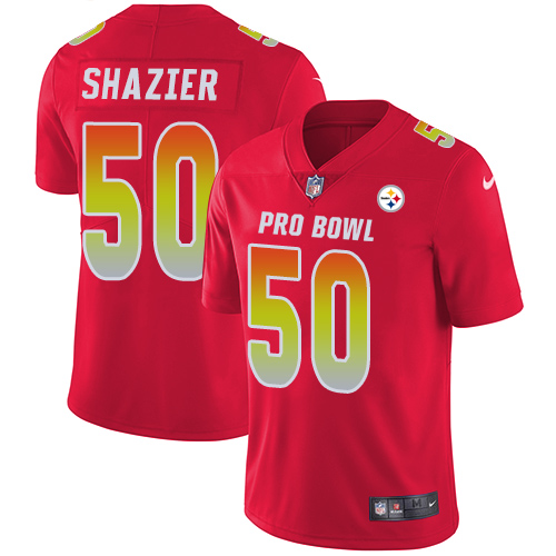 Men's Nike Pittsburgh Steelers #50 Ryan Shazier Limited Red 2018 Pro Bowl NFL Jersey