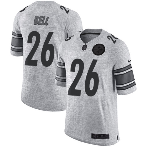 Men's Nike Pittsburgh Steelers #26 Le'Veon Bell Limited Gray Gridiron II NFL Jersey