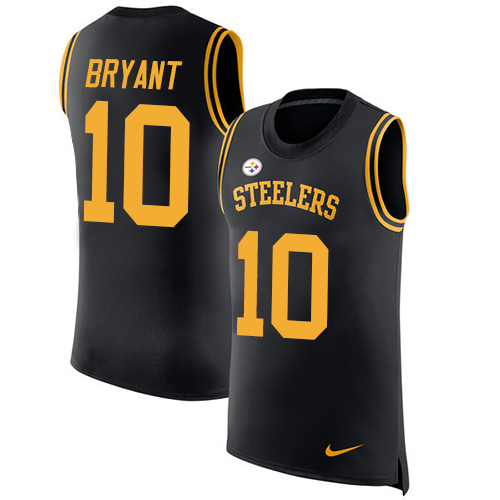 Men's Nike Pittsburgh Steelers #10 Martavis Bryant Black Rush Player Name & Number Tank Top NFL Jersey