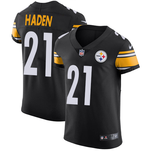 Men's Nike Pittsburgh Steelers #21 Joe Haden Black Team Color Vapor Untouchable Elite Player NFL Jersey