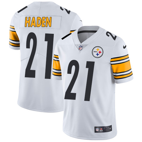 Youth Nike Pittsburgh Steelers #21 Joe Haden White Vapor Untouchable Limited Player NFL Jersey