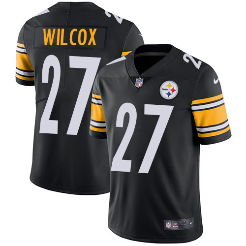 Men's Nike Pittsburgh Steelers #27 J.J. Wilcox Black Team Color Vapor Untouchable Limited Player NFL Jersey