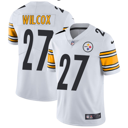 Men's Nike Pittsburgh Steelers #27 J.J. Wilcox White Vapor Untouchable Limited Player NFL Jersey