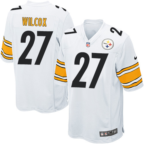 Men's Nike Pittsburgh Steelers #27 J.J. Wilcox Game White NFL Jersey