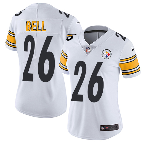 Women's Nike Pittsburgh Steelers #26 Le'Veon Bell White Vapor Untouchable Elite Player NFL Jersey