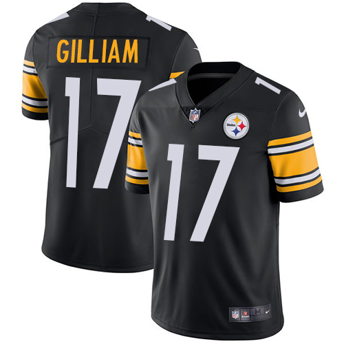 Men's Nike Pittsburgh Steelers #17 Joe Gilliam Black Team Color Vapor Untouchable Limited Player NFL Jersey