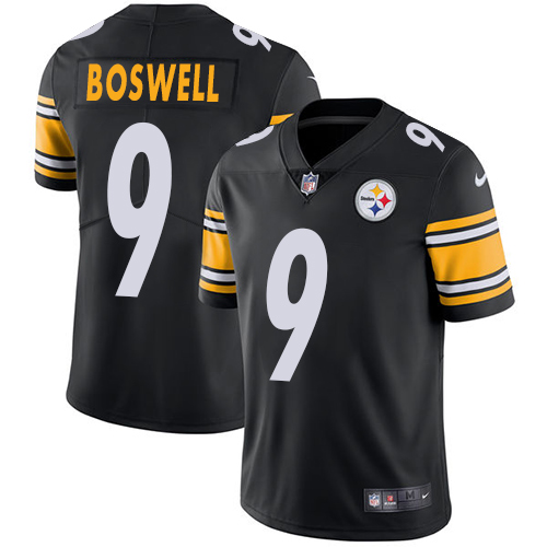 Men's Nike Pittsburgh Steelers #9 Chris Boswell Black Team Color Vapor Untouchable Limited Player NFL Jersey