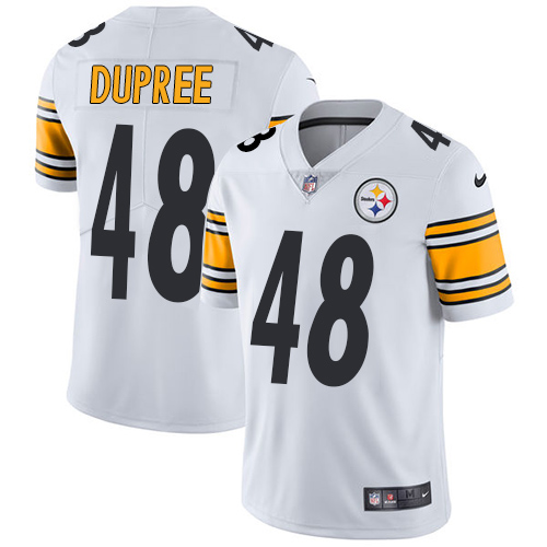 Men's Nike Pittsburgh Steelers #48 Bud Dupree White Vapor Untouchable Limited Player NFL Jersey