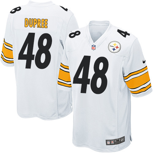 Men's Nike Pittsburgh Steelers #48 Bud Dupree Game White NFL Jersey