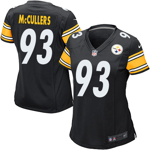Women's Nike Pittsburgh Steelers #93 Dan McCullers Game Black Team Color NFL Jersey
