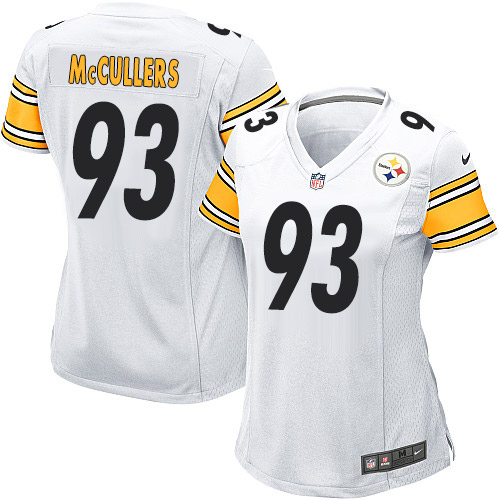 Women's Nike Pittsburgh Steelers #93 Dan McCullers Game White NFL Jersey