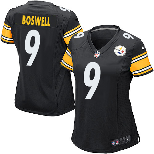 Women's Nike Pittsburgh Steelers #9 Chris Boswell Game Black Team Color NFL Jersey