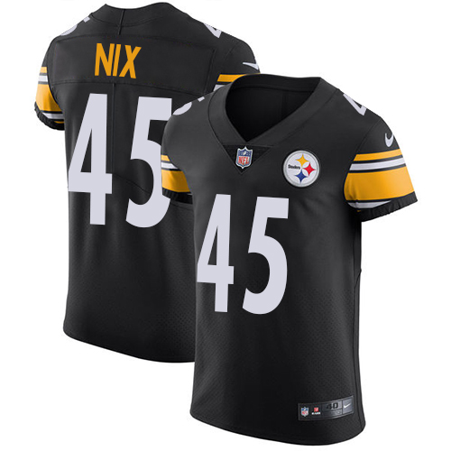 Men's Nike Pittsburgh Steelers #45 Roosevelt Nix Black Team Color Vapor Untouchable Elite Player NFL Jersey