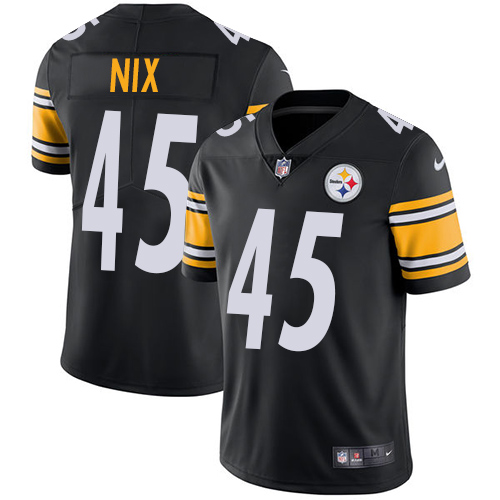 Men's Nike Pittsburgh Steelers #45 Roosevelt Nix Black Team Color Vapor Untouchable Limited Player NFL Jersey