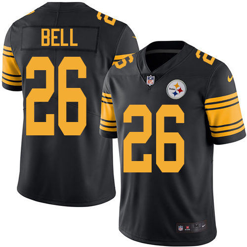 Men's Nike Pittsburgh Steelers #26 Le'Veon Bell Limited Black Rush Vapor Untouchable NFL Jersey