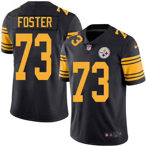 Youth Nike Pittsburgh Steelers #73 Ramon Foster Elite Black Rush Vapor Untouchable NFL Jersey
