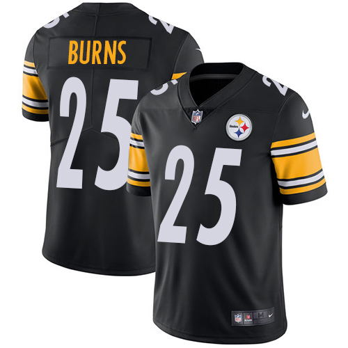 Men's Nike Pittsburgh Steelers #25 Artie Burns Black Team Color Vapor Untouchable Limited Player NFL Jersey