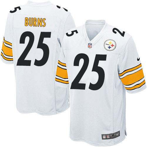 Men's Nike Pittsburgh Steelers #25 Artie Burns Game White NFL Jersey