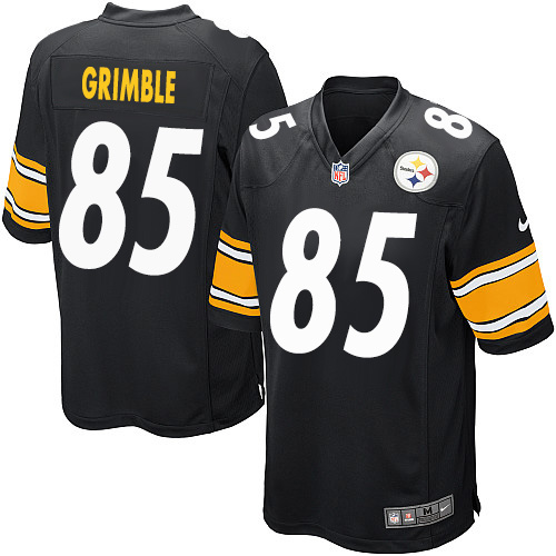 Men's Nike Pittsburgh Steelers #85 Xavier Grimble Game Black Team Color NFL Jersey