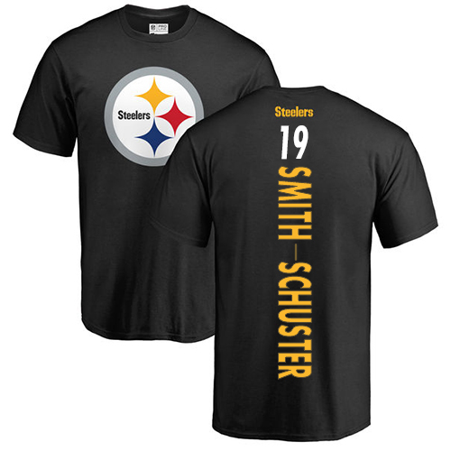NFL Nike Pittsburgh Steelers #19 JuJu Smith-Schuster Black Backer T-Shirt