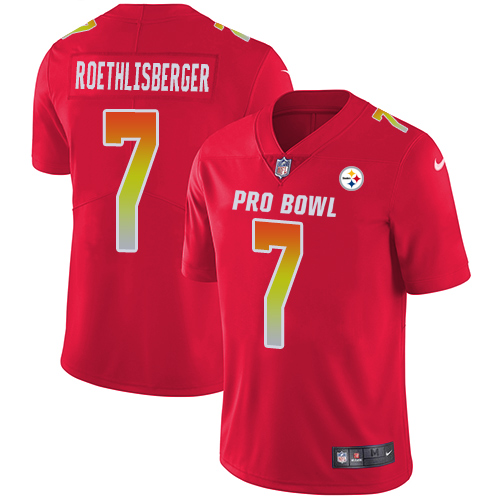 Men's Nike Pittsburgh Steelers #7 Ben Roethlisberger Limited Red 2018 Pro Bowl NFL Jersey