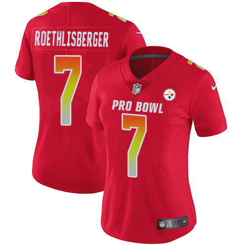 Women's Nike Pittsburgh Steelers #7 Ben Roethlisberger Limited Red 2018 Pro Bowl NFL Jersey