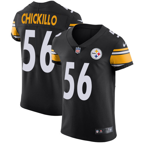 Men's Nike Pittsburgh Steelers #56 Anthony Chickillo Black Team Color Vapor Untouchable Elite Player NFL Jersey