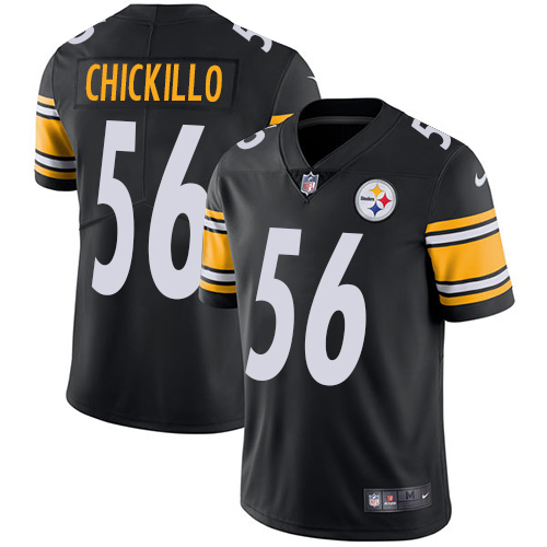 Men's Nike Pittsburgh Steelers #56 Anthony Chickillo Black Team Color Vapor Untouchable Limited Player NFL Jersey