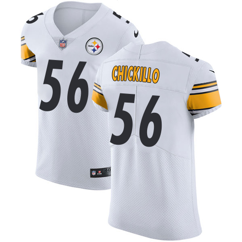 Men's Nike Pittsburgh Steelers #56 Anthony Chickillo White Vapor Untouchable Elite Player NFL Jersey