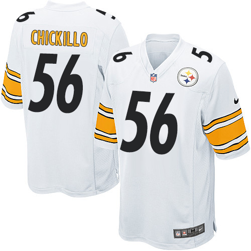 Men's Nike Pittsburgh Steelers #56 Anthony Chickillo Game White NFL Jersey