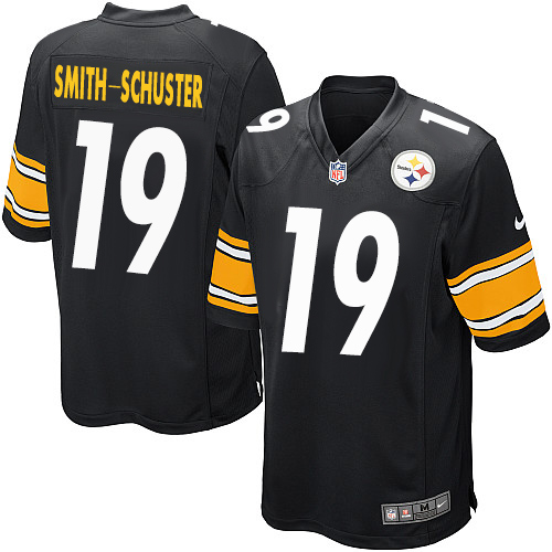Men's Nike Pittsburgh Steelers #19 JuJu Smith-Schuster Game Black Team Color NFL Jersey