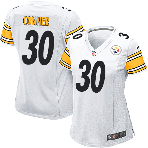 Women's Nike Pittsburgh Steelers #30 James Conner Game White NFL Jersey