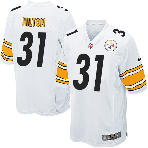 Men's Nike Pittsburgh Steelers #31 Mike Hilton Game White NFL Jersey