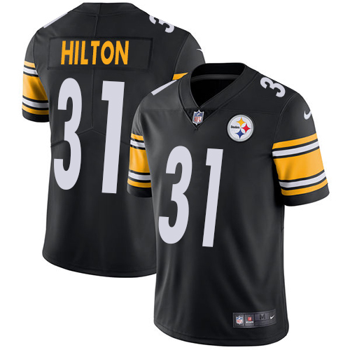 Youth Nike Pittsburgh Steelers #31 Mike Hilton Black Team Color Vapor Untouchable Limited Player NFL Jersey