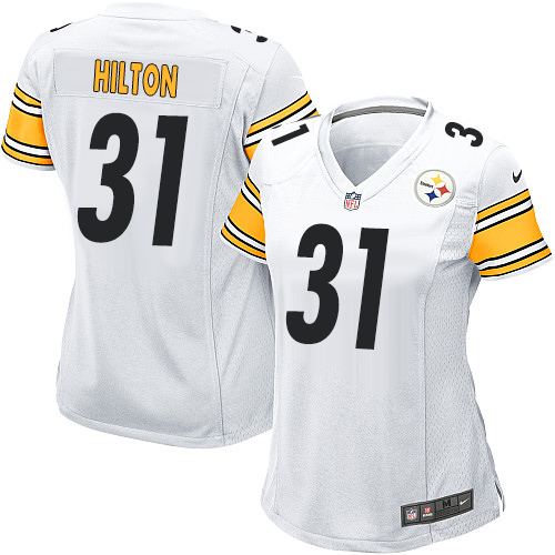 Women's Nike Pittsburgh Steelers #31 Mike Hilton Game White NFL Jersey