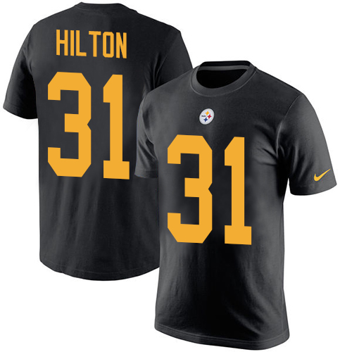 NFL Nike Pittsburgh Steelers #31 Mike Hilton Black Rush Pride Name & Number T-Shirt