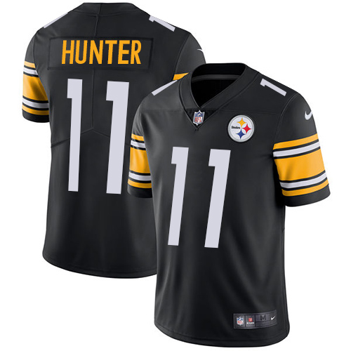 Men's Nike Pittsburgh Steelers #11 Justin Hunter Black Team Color Vapor Untouchable Limited Player NFL Jersey