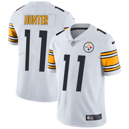 Men's Nike Pittsburgh Steelers #11 Justin Hunter White Vapor Untouchable Limited Player NFL Jersey