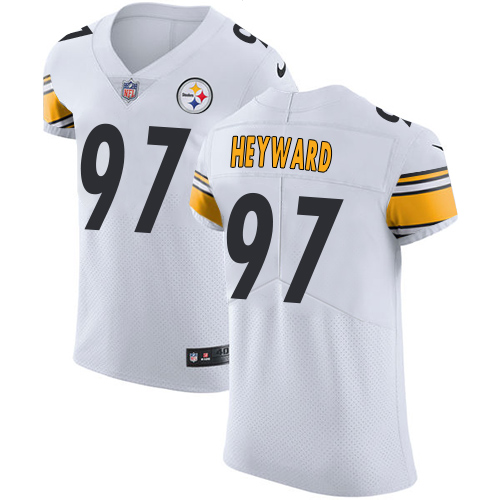 Men's Nike Pittsburgh Steelers #97 Cameron Heyward White Vapor Untouchable Elite Player NFL Jersey