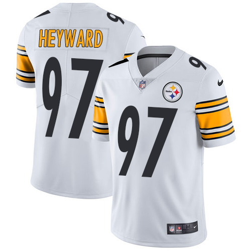 Men's Nike Pittsburgh Steelers #97 Cameron Heyward White Vapor Untouchable Limited Player NFL Jersey