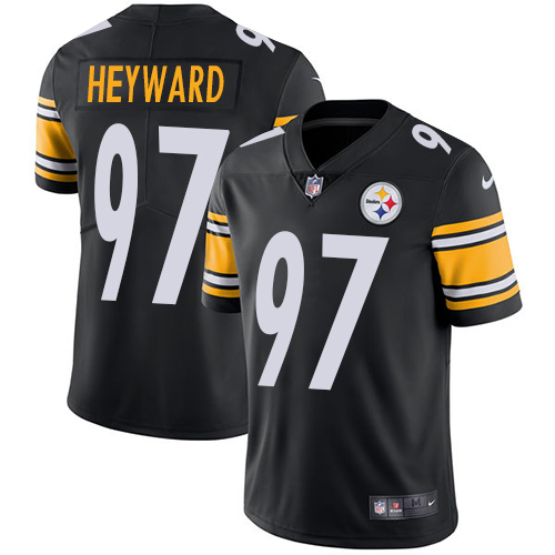 Youth Nike Pittsburgh Steelers #97 Cameron Heyward Black Team Color Vapor Untouchable Limited Player NFL Jersey