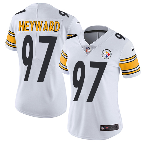 Women's Nike Pittsburgh Steelers #97 Cameron Heyward White Vapor Untouchable Limited Player NFL Jersey
